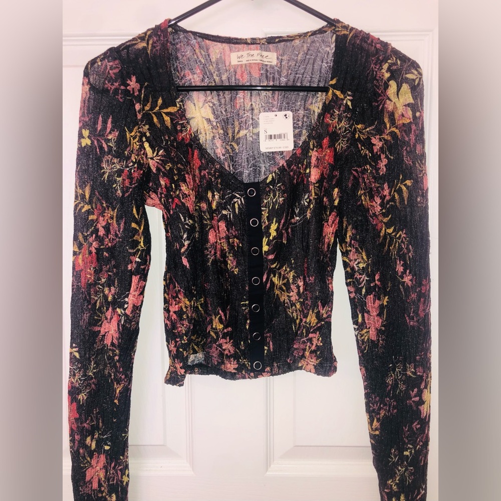 Free People lace long sleeve shirt - Picture 2 of 8